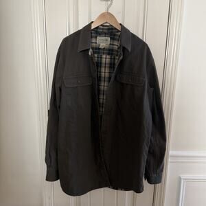 Vintage L.L. Bean Men’s Flannel Lined Hurricane Shirt Size Large - Tall